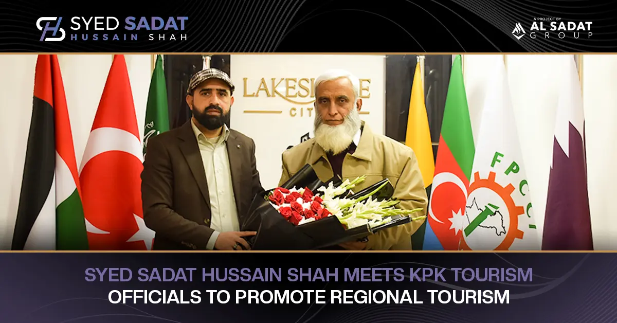 Syed Sadat Hussain Shah meets KPK Tourism Officials to promote regional tourism